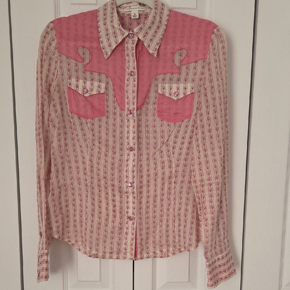 BANANA REPUBLIC Pearl Snap Button Cowboy Shirt